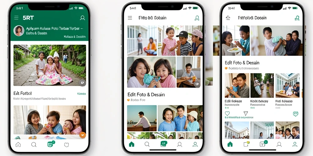 Antarmuka intuitif dan fitur kolase yang memikat di 5RT.