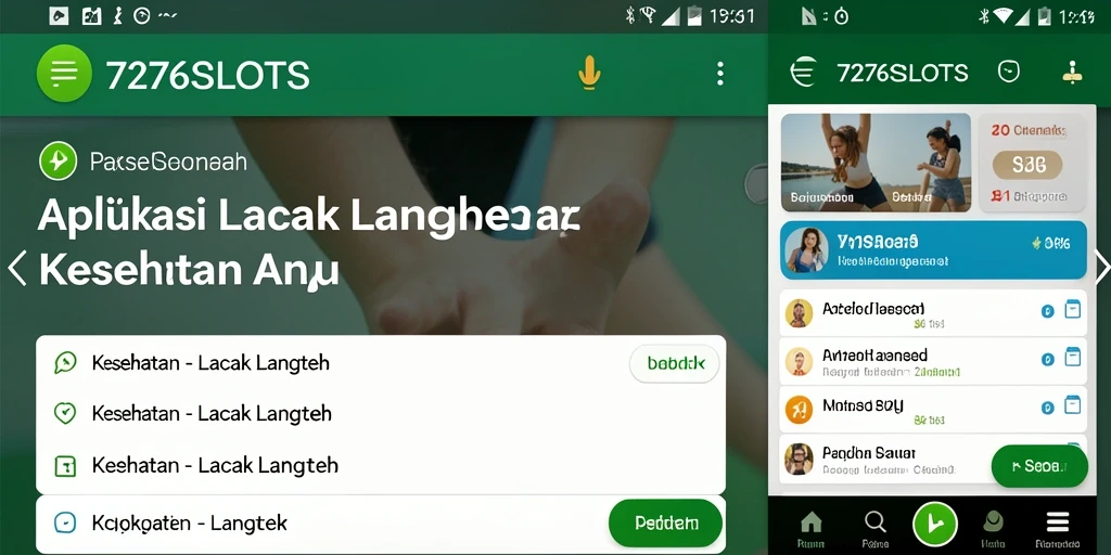 Tampilan antarmuka aplikasi Lacak Langkah yang menarik dan informatif.