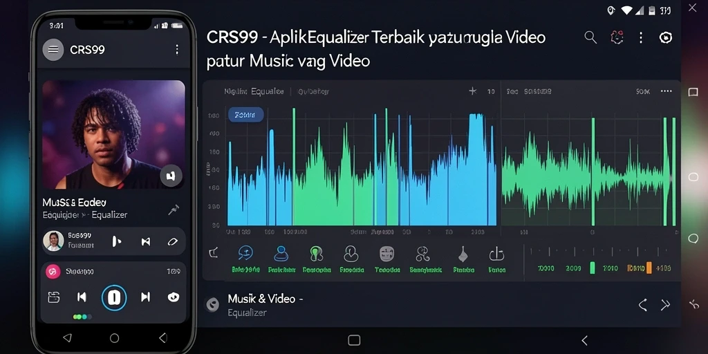 Screenshot utama CRS99 menampilkan antarmuka equalizer yang canggih dan mudah digunakan.