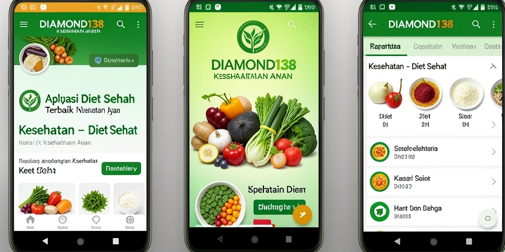 Tampilan antarmuka pengguna DIAMOND138 yang intuitif dan menarik.
