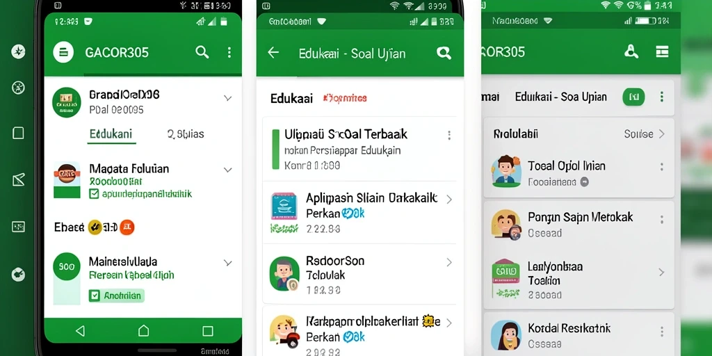 Antarmuka GACOR305 yang ramah pengguna untuk Soal Ujian.
