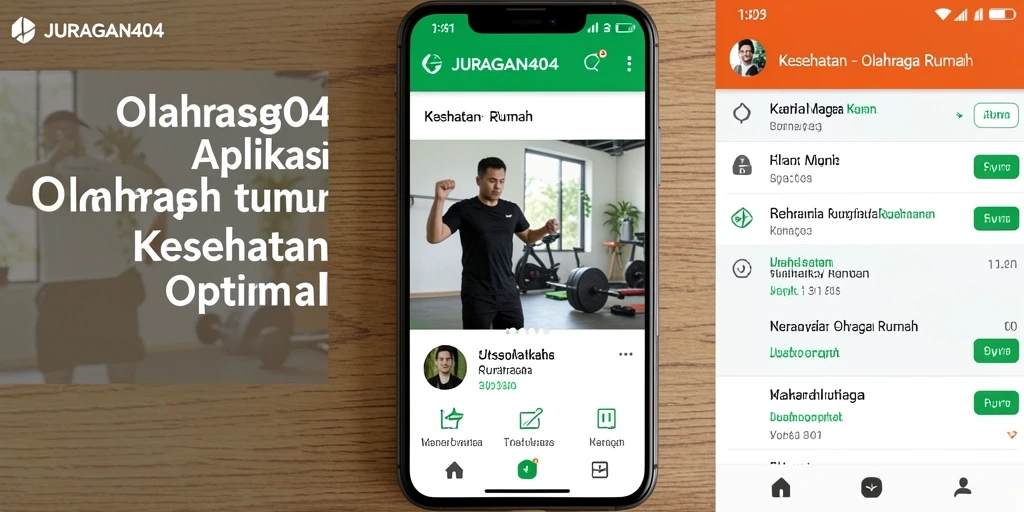 Tampilan antarmuka JURAGAN404 yang user-friendly dan beragam fitur olahraga.