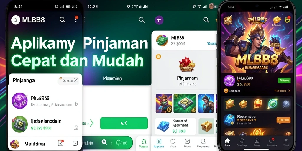 Tampilan antarmuka aplikasi MLBB8 untuk pengajuan Pinjaman.