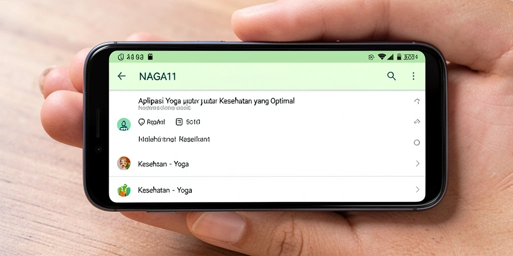 Antarmuka NAGA11 yang sederhana dan mudah digunakan untuk latihan Yoga.