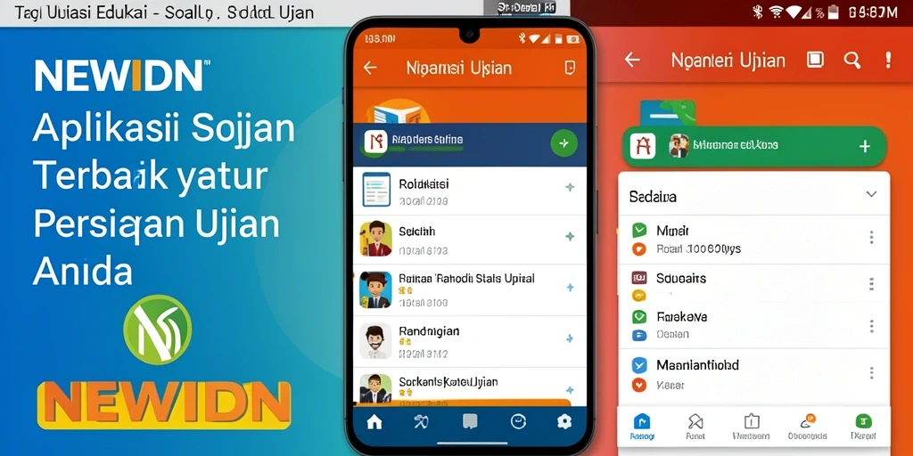 Tampilan antarmuka aplikasi NEWIDN yang informatif dan educatif.