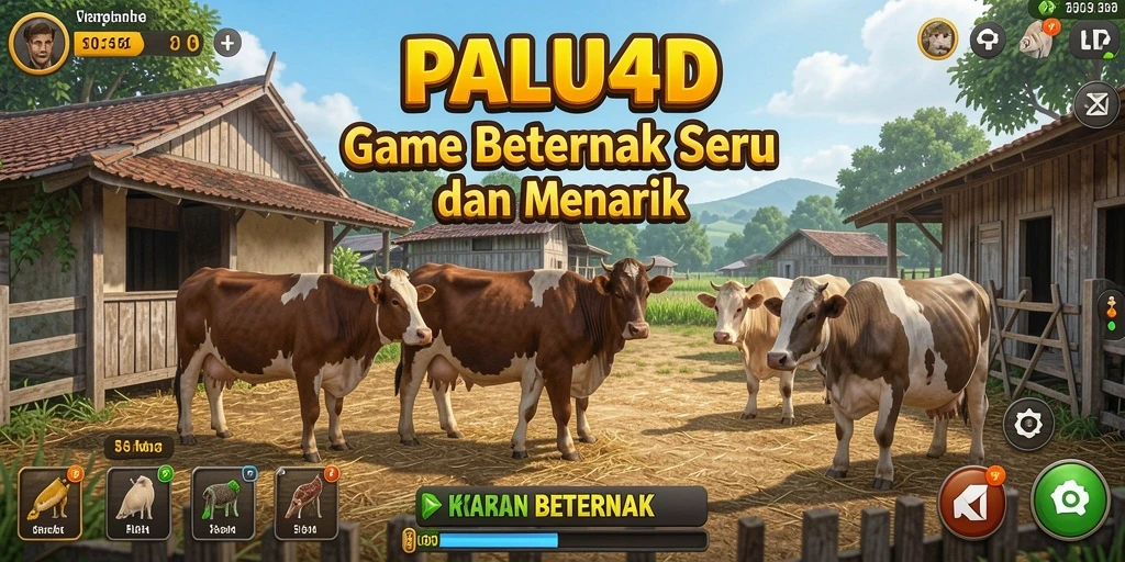 Antarmuka PALU4D menampilkan pengalaman Beternak yang menarik.